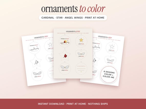 Ornaments to Color